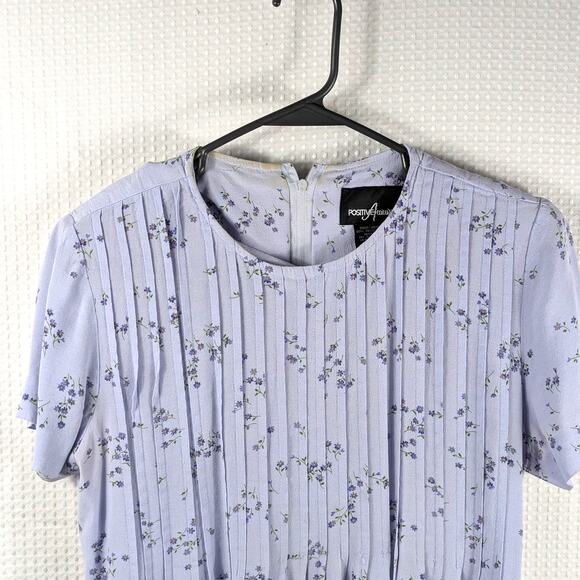 Positive Attitude 12P Vintage 90s Floral Rayon Midi Dress Lavender Sri Lanka - Picture 2 of 4